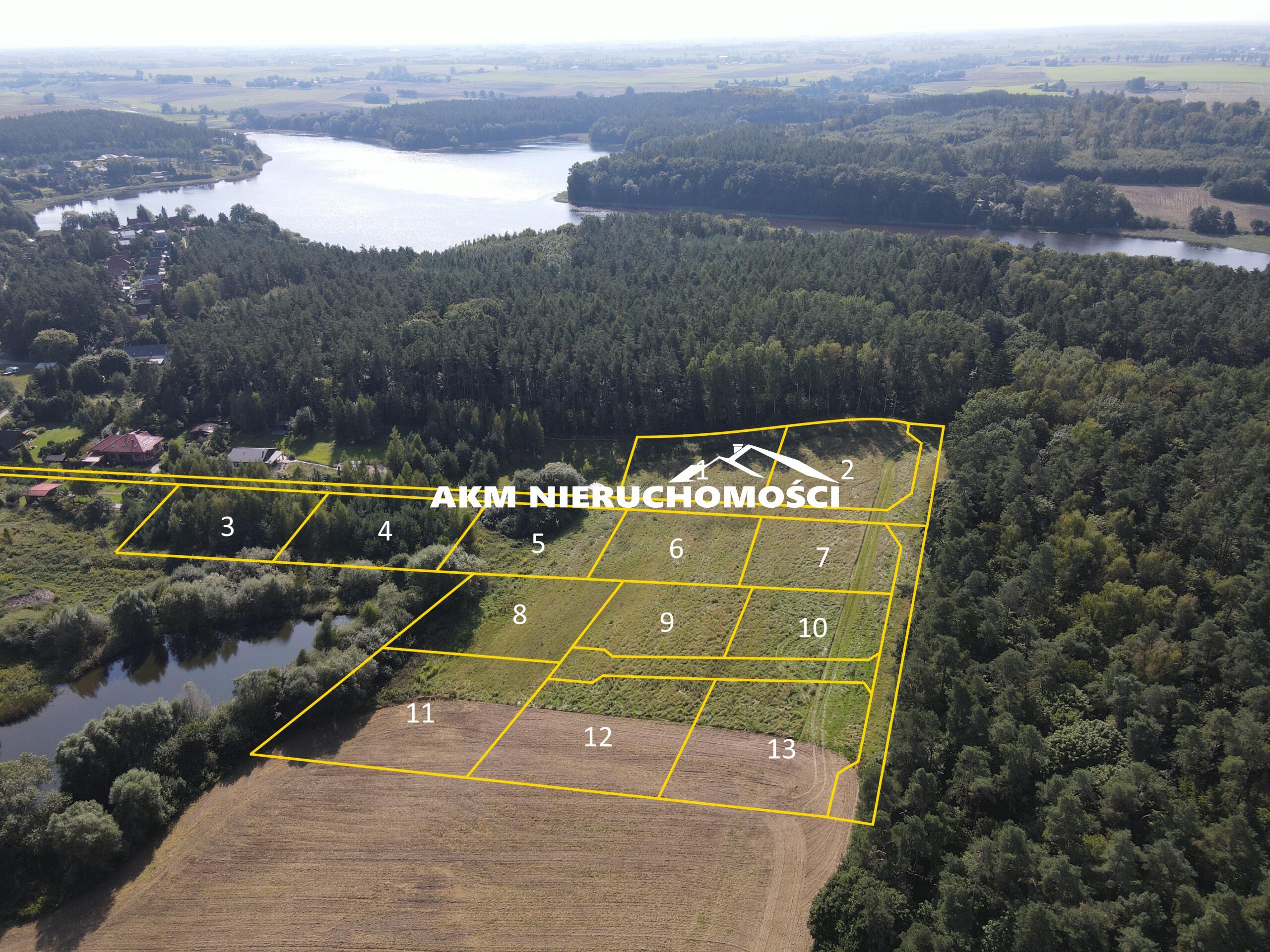 pomorskie, kwidzyński, Działka budowlana w pobliżu jeziora