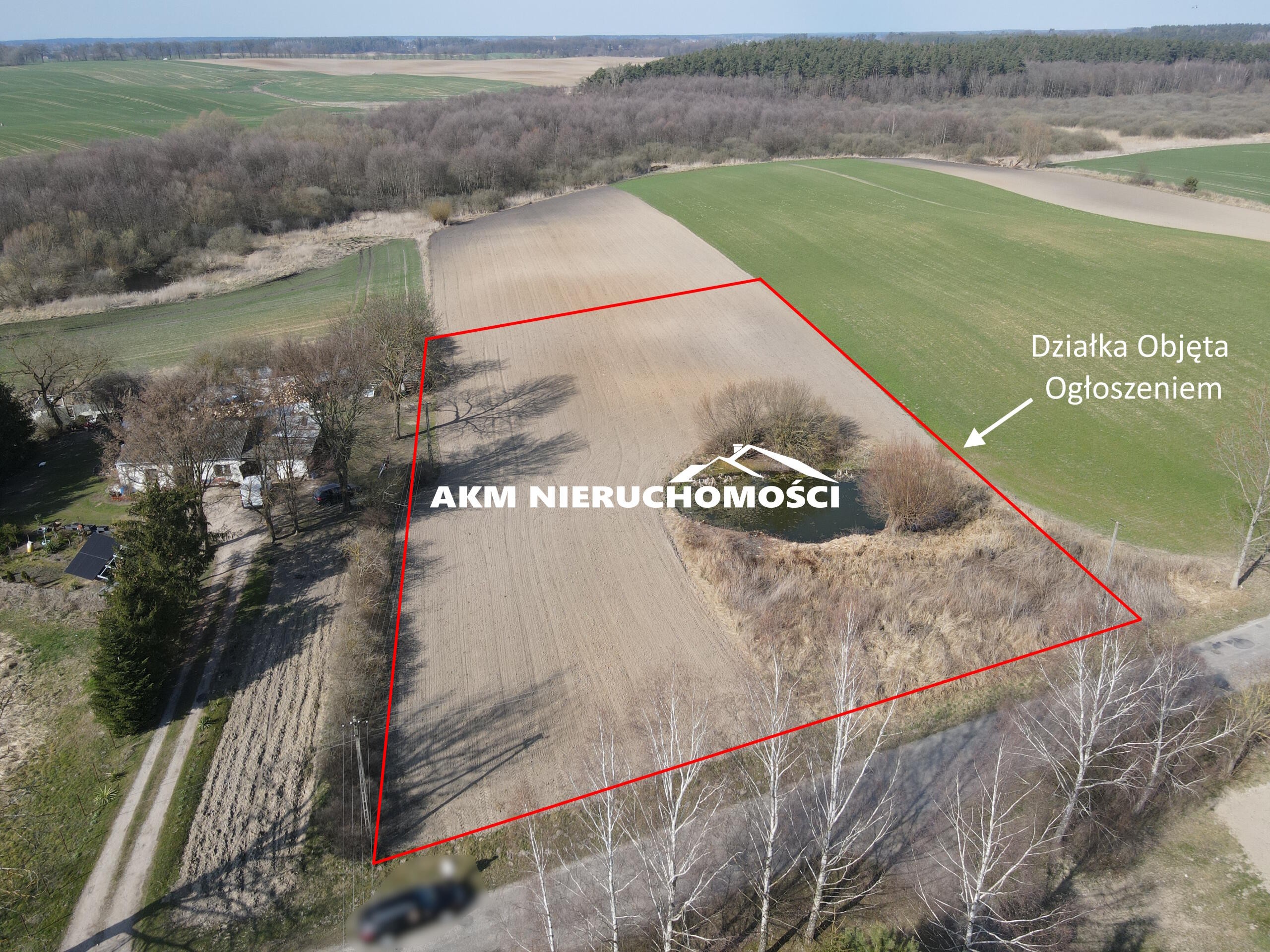 pomorskie, kwidzyński, Działka z warunkami niedaleko jeziora