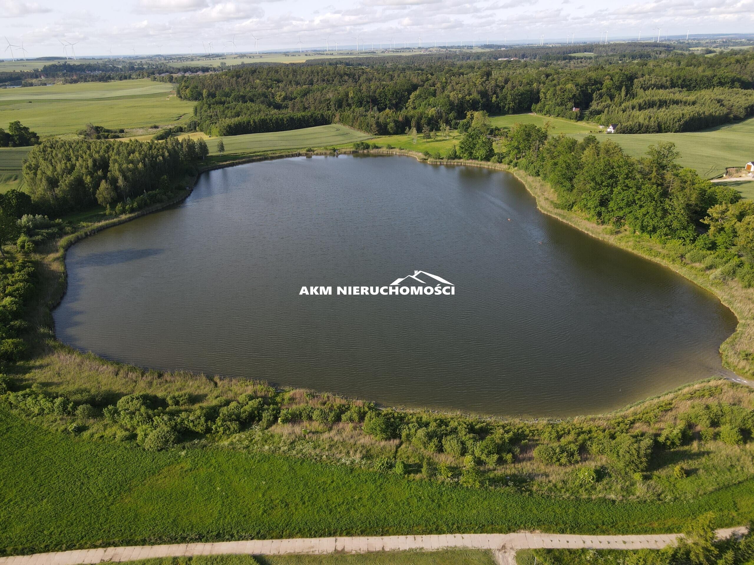 pomorskie, sztumski, Działka z  dużym jeziorem