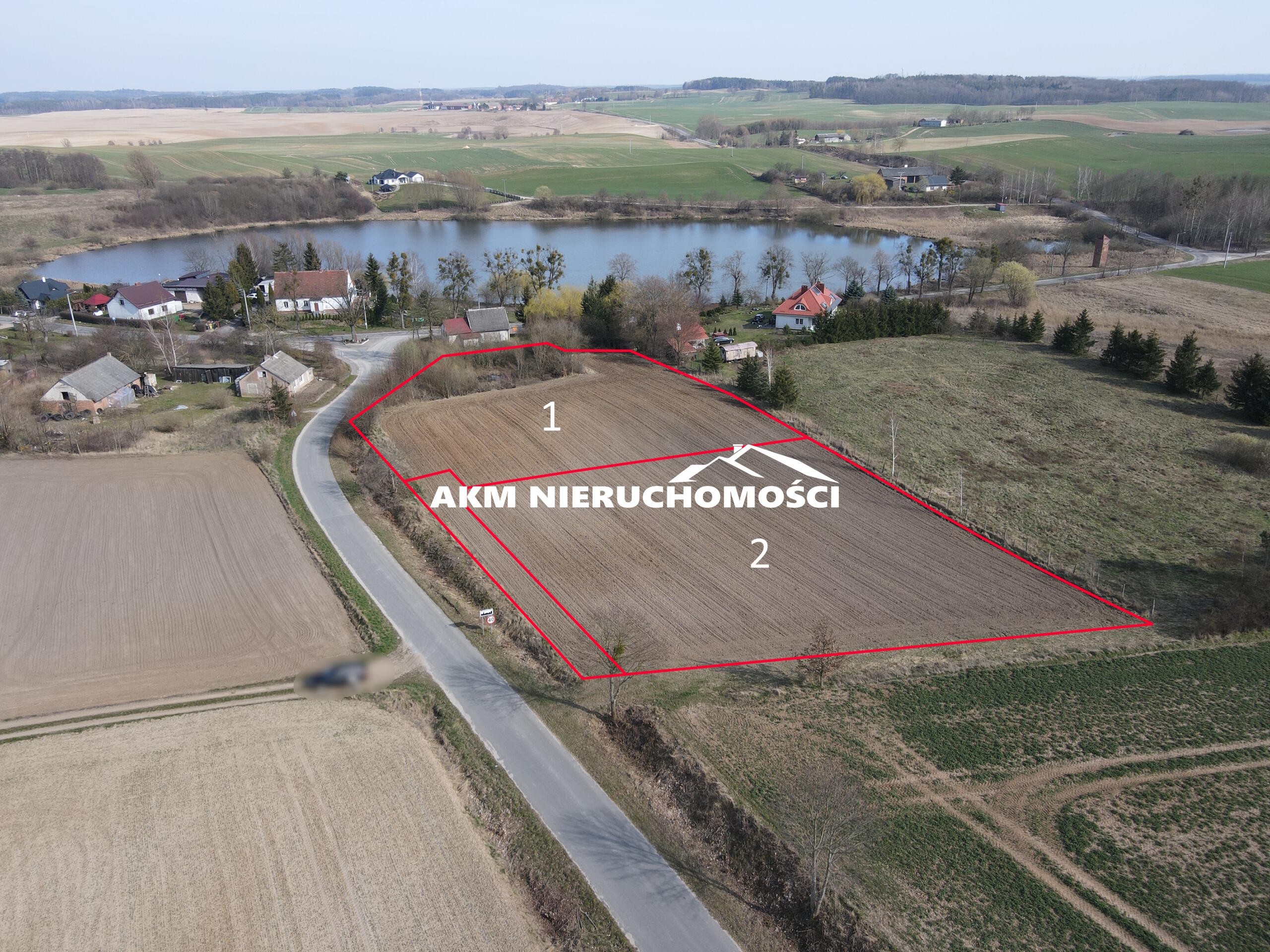 pomorskie, kwidzyński, Działka pod zabudowę niedaleko jeziora